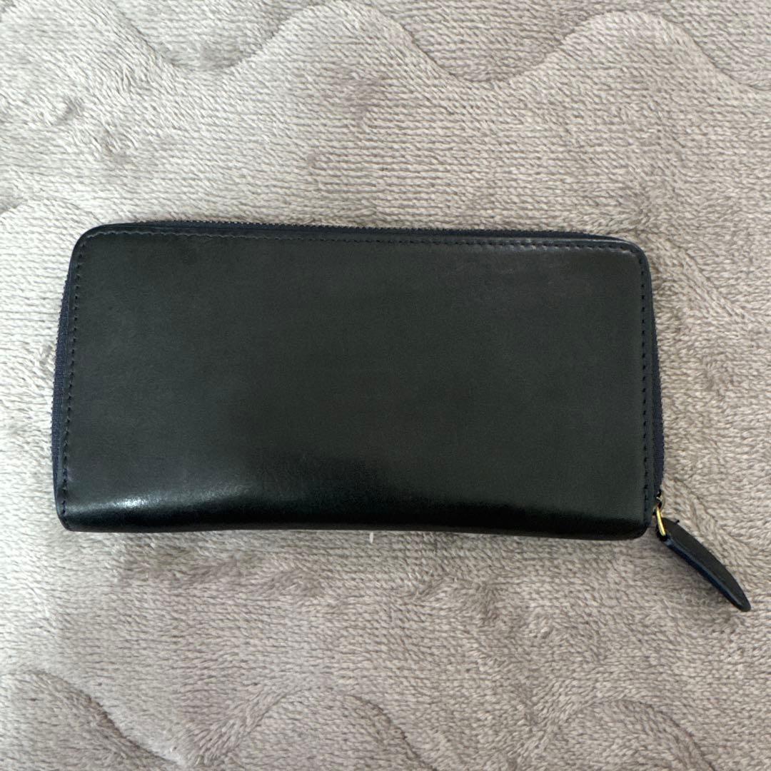 土屋鞄　ビークル　コンパクトファスナー　ロングウォレット　ダークインディゴ