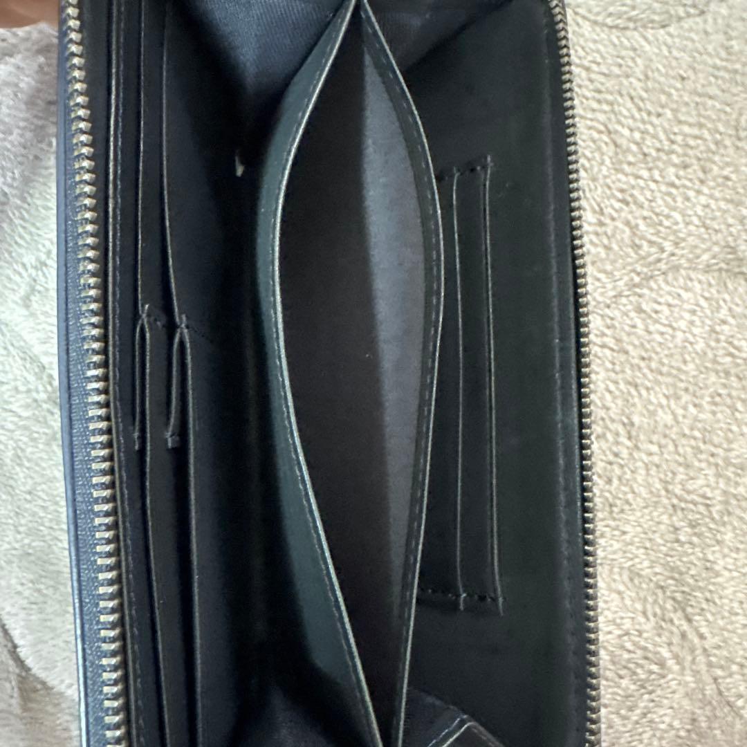 土屋鞄　ビークル　コンパクトファスナー　ロングウォレット　ダークインディゴ