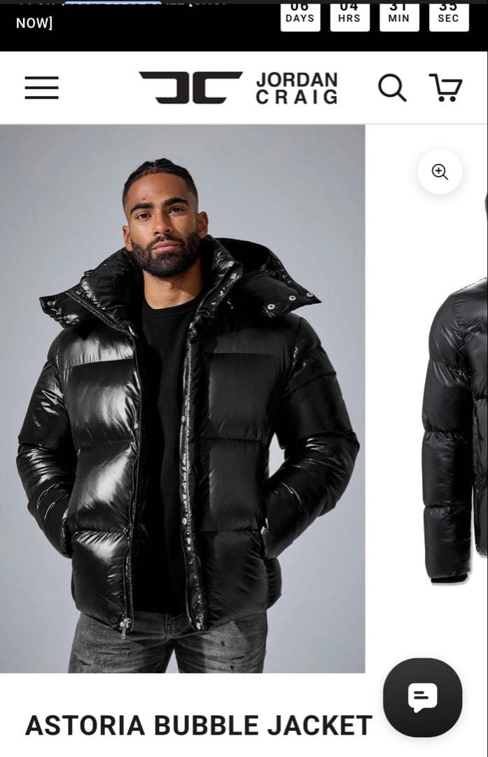 海外着用 JORDAN CRAIG ダウンジャケット S