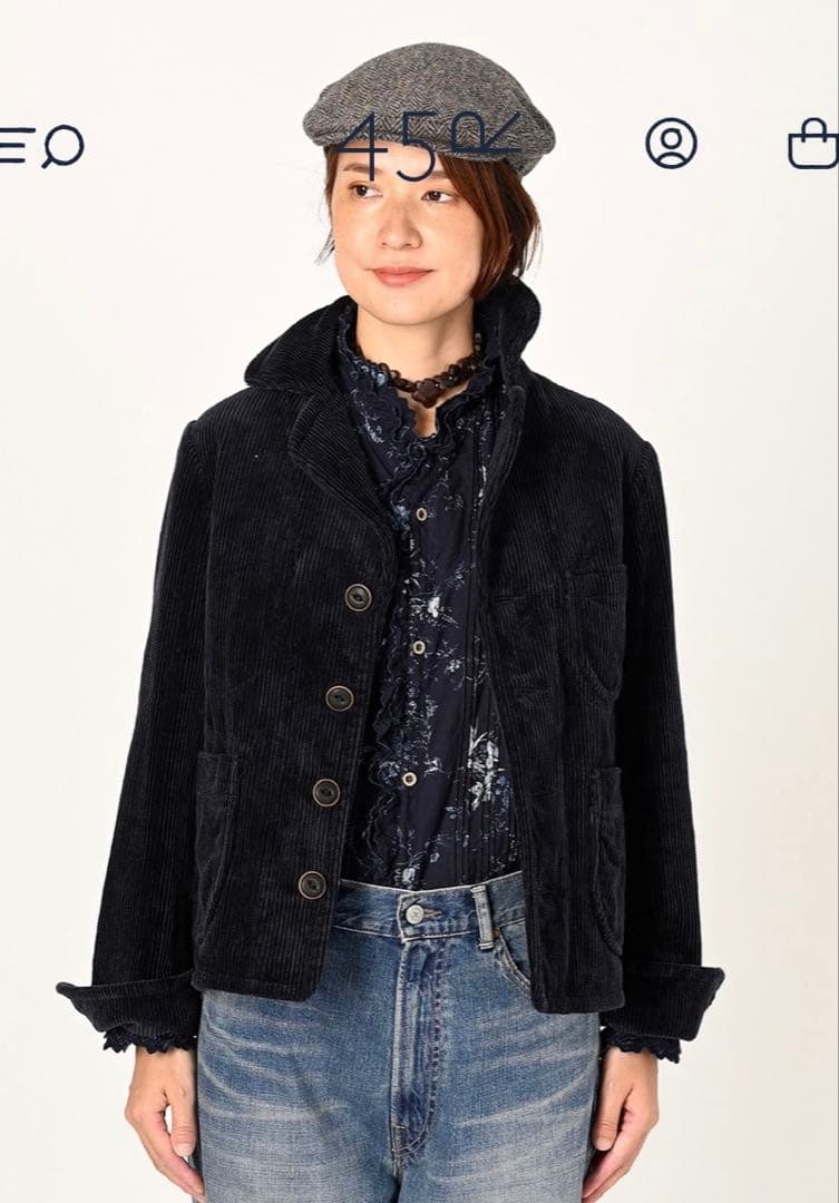 45R★人気完売★セルビッチコーデュロイのアニーチロル ジャケット サイズ3