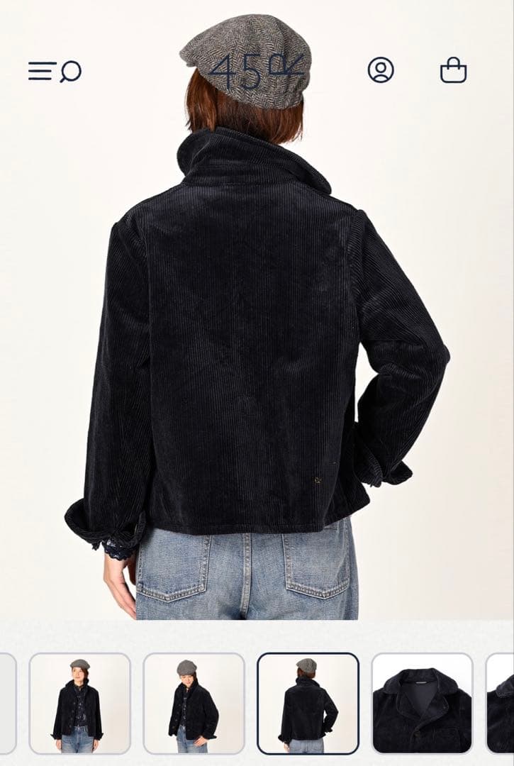 45R★人気完売★セルビッチコーデュロイのアニーチロル ジャケット サイズ3