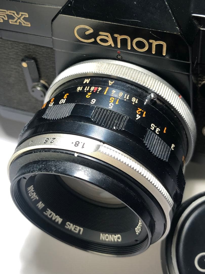 ② 希少な黒色のFX Canon FX black フィルムカメラ