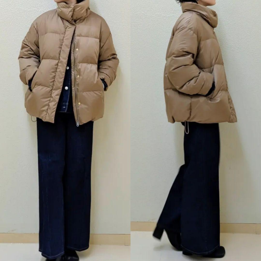 23区 【Oggi掲載】シレータフタ ハイネック ショート ダウンコート