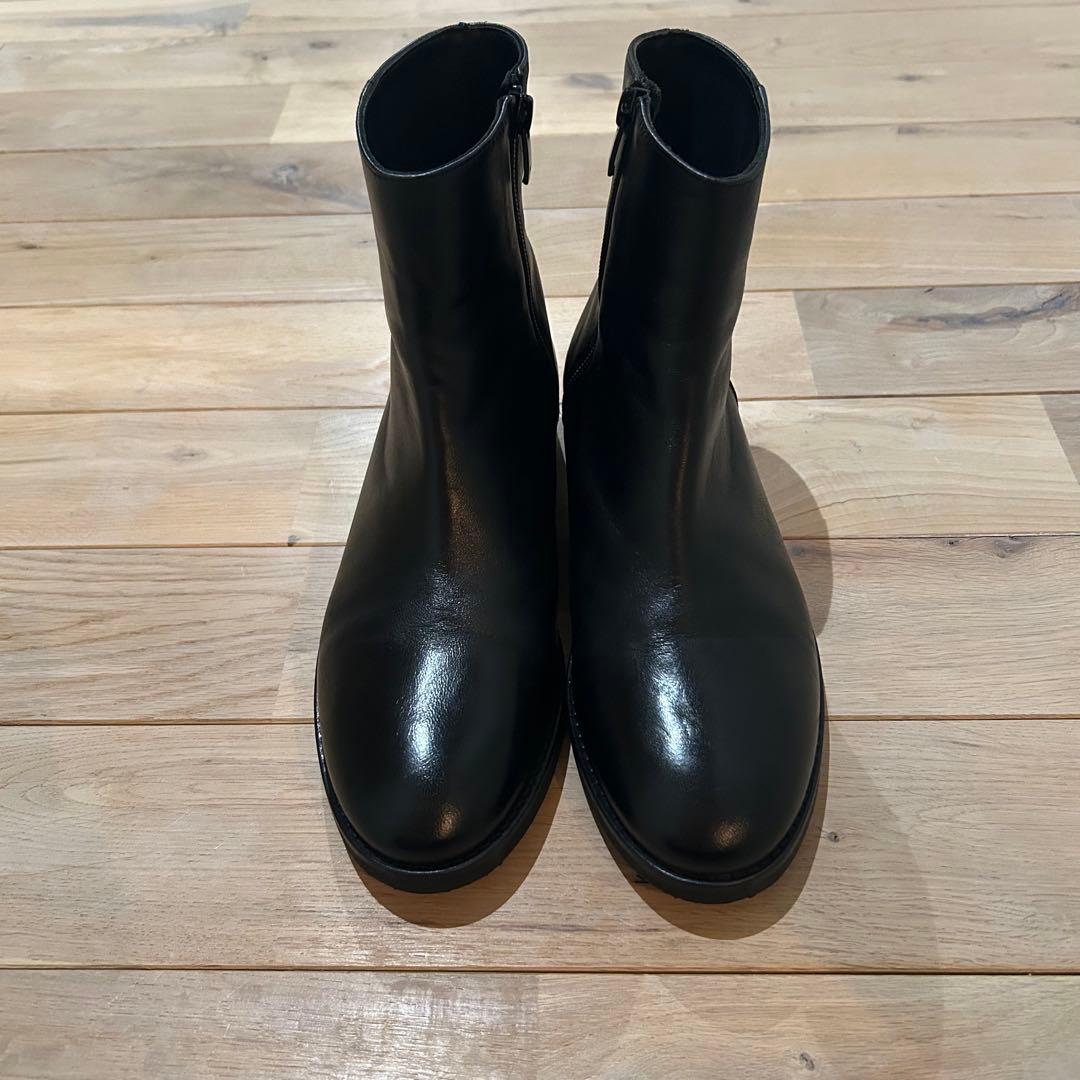 CORSOROMA9コルソローマノーヴェ ショートブーツ 37黒 冬底加工済