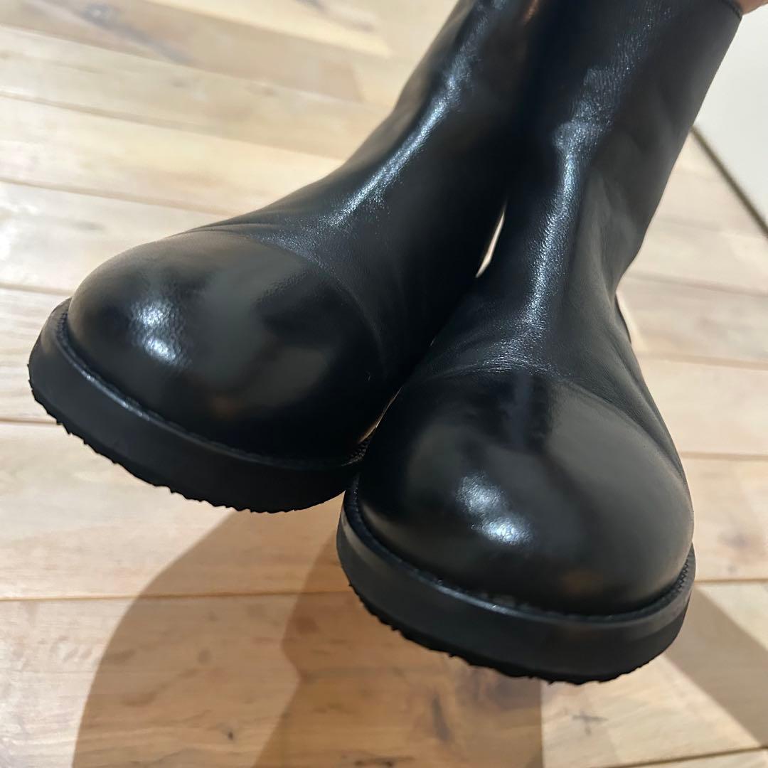 CORSOROMA9コルソローマノーヴェ ショートブーツ 37黒 冬底加工済