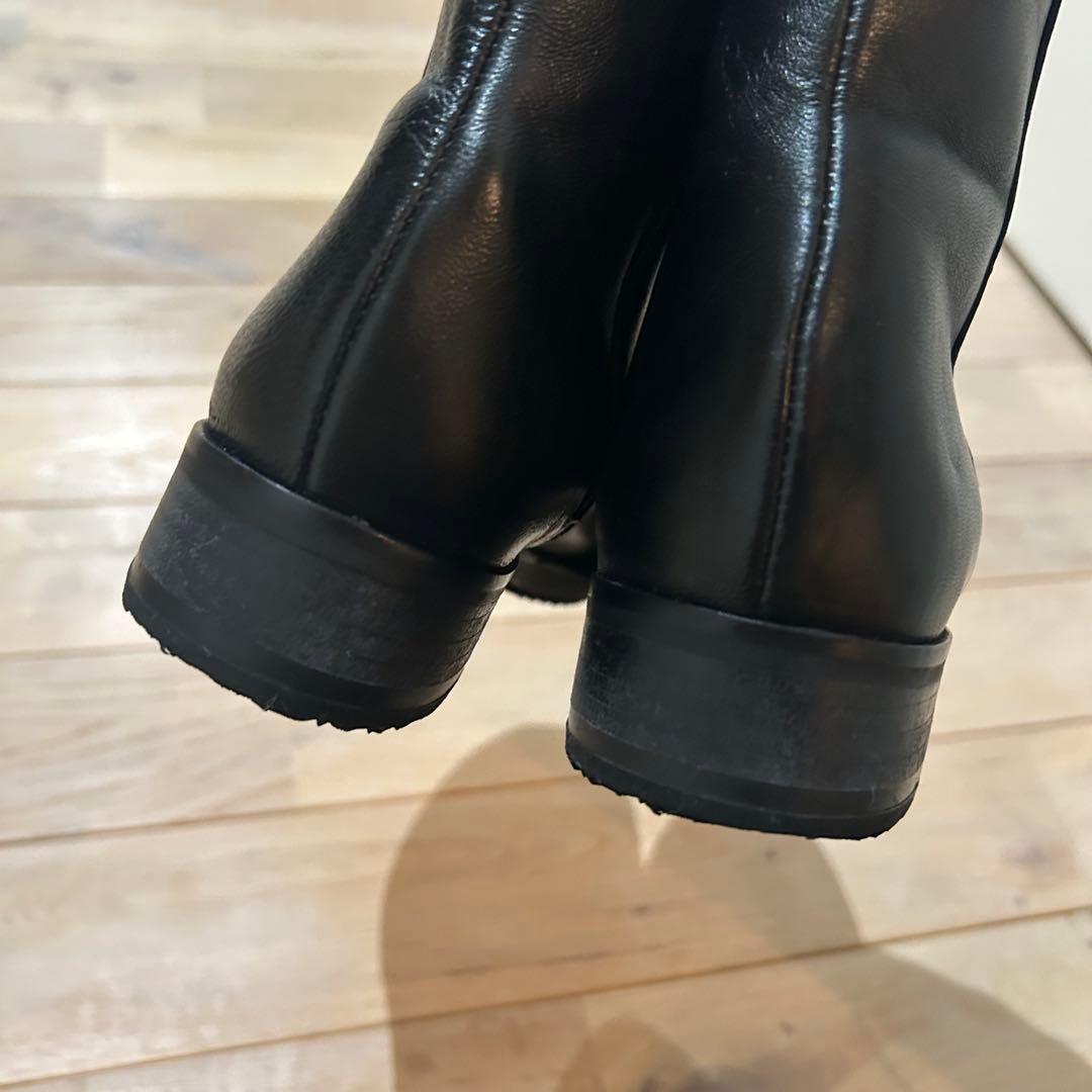 CORSOROMA9コルソローマノーヴェ ショートブーツ 37黒 冬底加工済