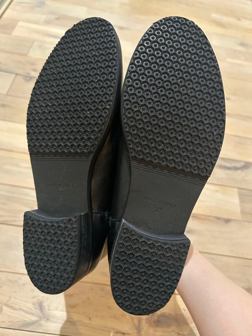 CORSOROMA9コルソローマノーヴェ ショートブーツ 37黒 冬底加工済