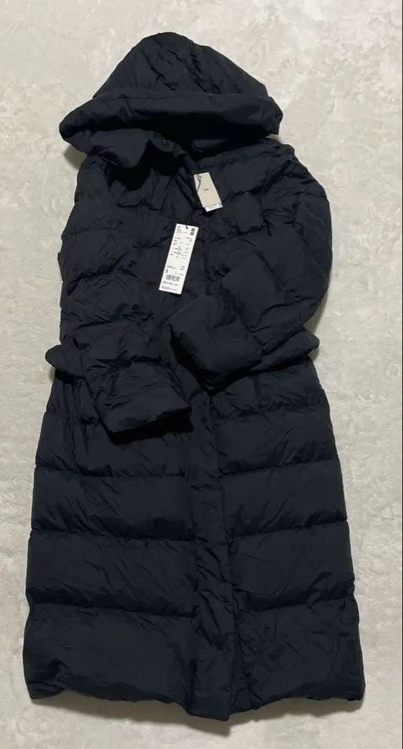 新品　ユニクロ　+J ウルトラライトダウンフーデットコート　S 黒　ジルサンダー