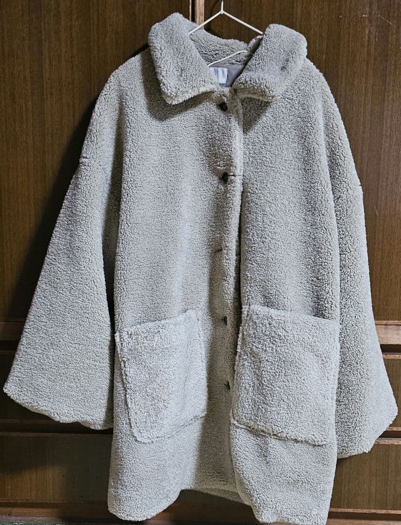 新品　OLUN 　loose 2way boa coat
