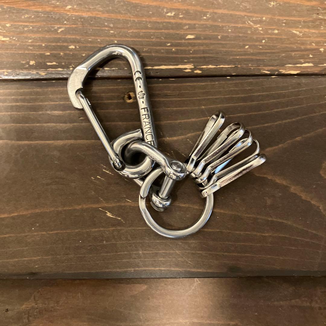 wichardカラビナ&シャックル　1950年代復刻キーリング使用　キーホルダー