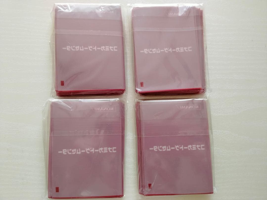 コナミカードゲームセンター　スリーブ　未開封　４個セット