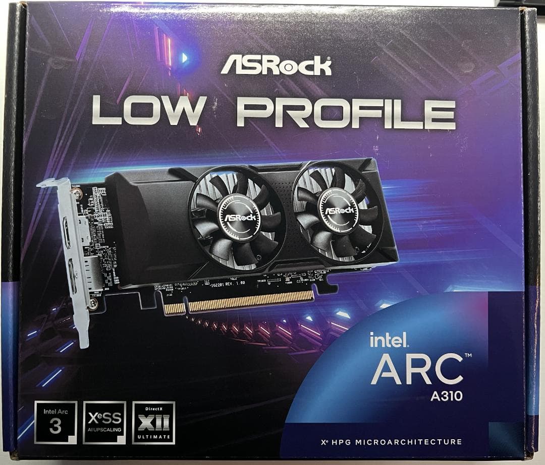 グラフィックボード・グラボ・ビデオカード ASRock Intel arc A310