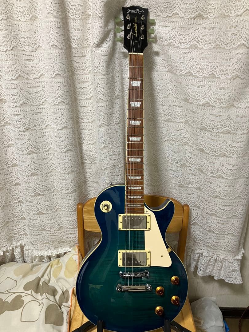 Grass Roots G-LP60SSee Thru Blue レスポール