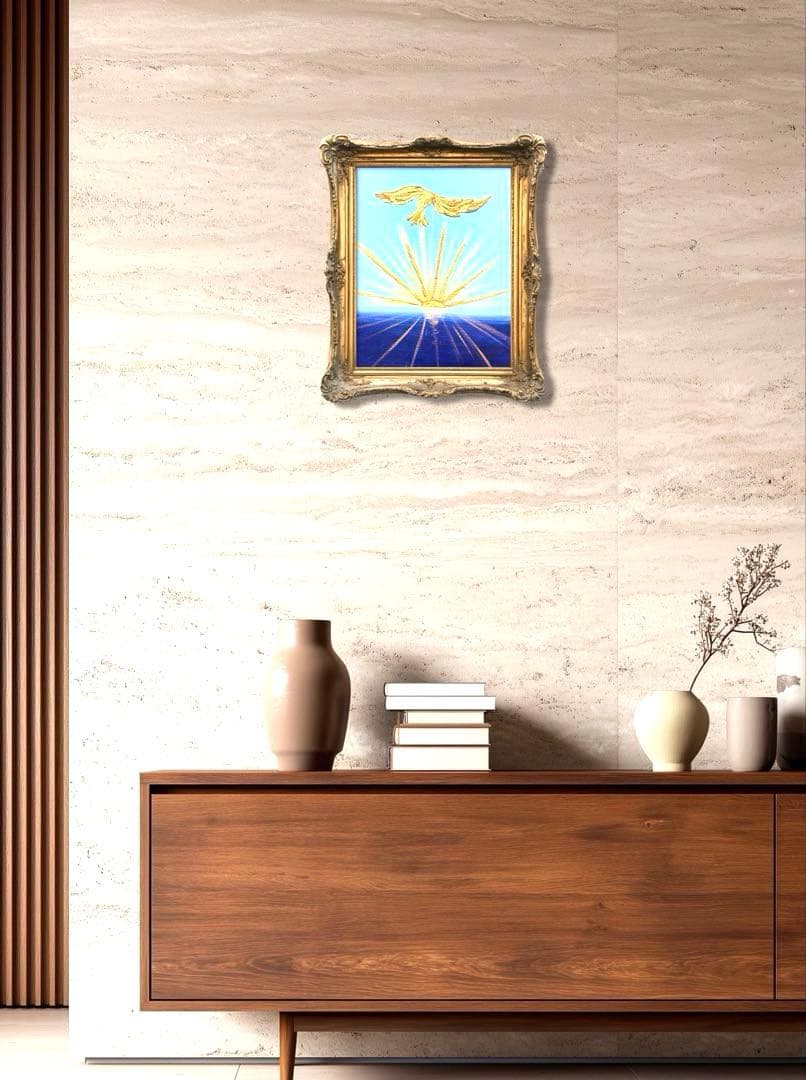 開運絵画　オリジナル　金箔