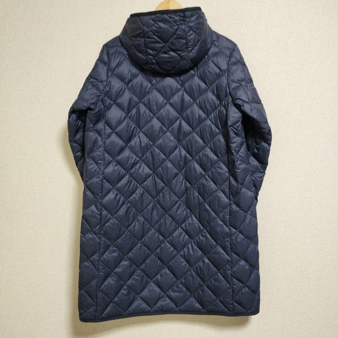 Gymphlex ハンドキルトダウンフードコート　ネイビー　ゆったりめ　14