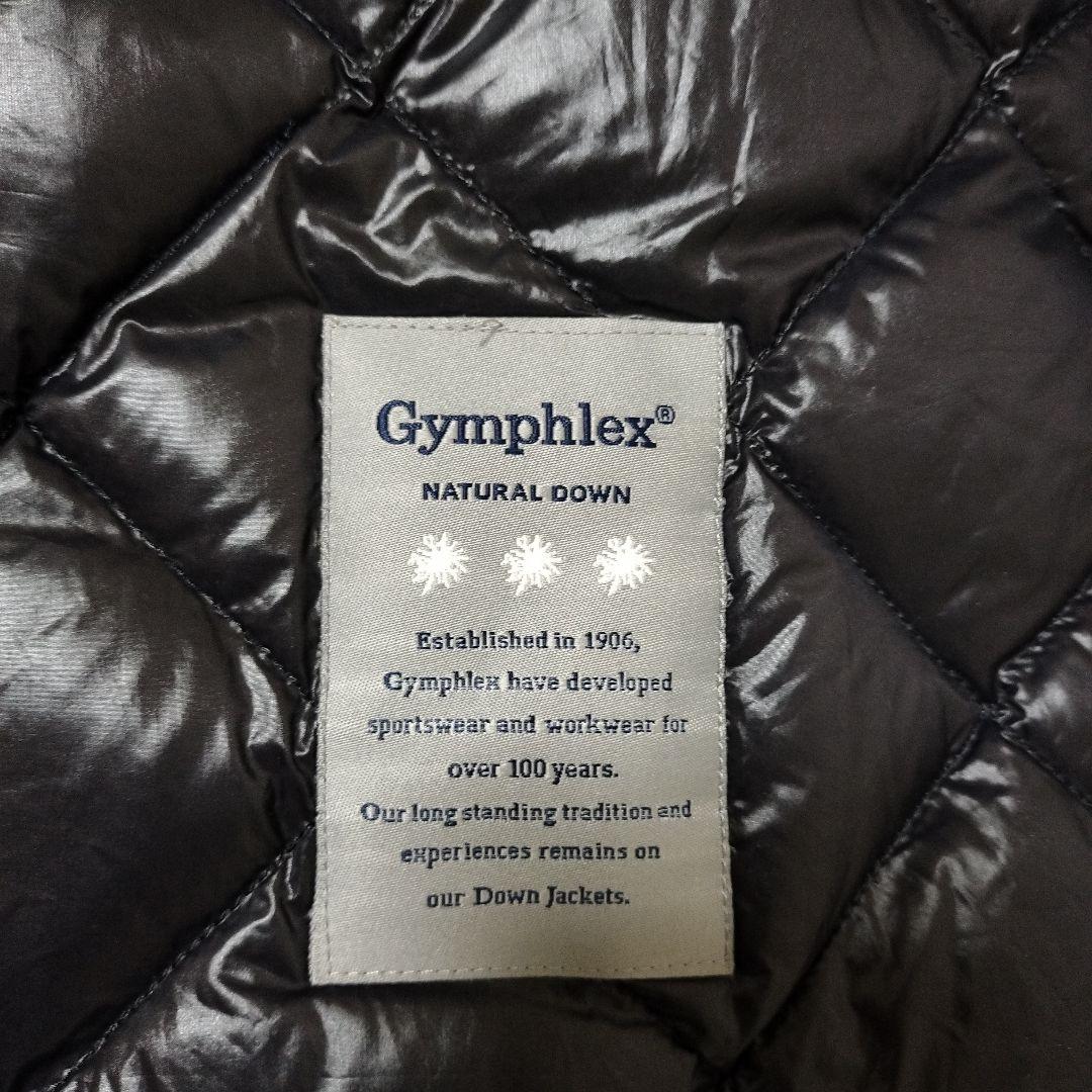 Gymphlex ハンドキルトダウンフードコート　ネイビー　ゆったりめ　14