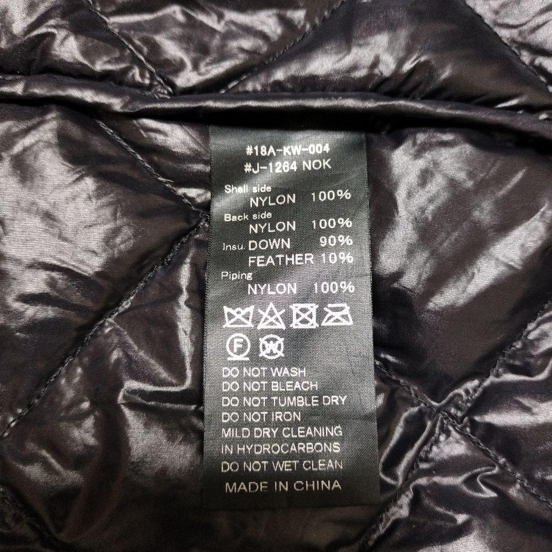 Gymphlex ハンドキルトダウンフードコート　ネイビー　ゆったりめ　14