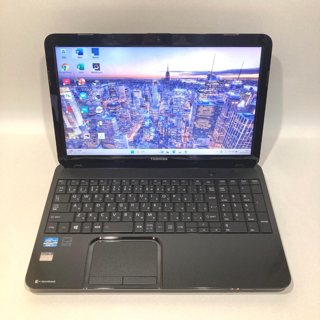 ✨訳あり✨超速i7・オフィス付・カメラ◇黒◇すぐ使えるノートパソコン◇T24-1