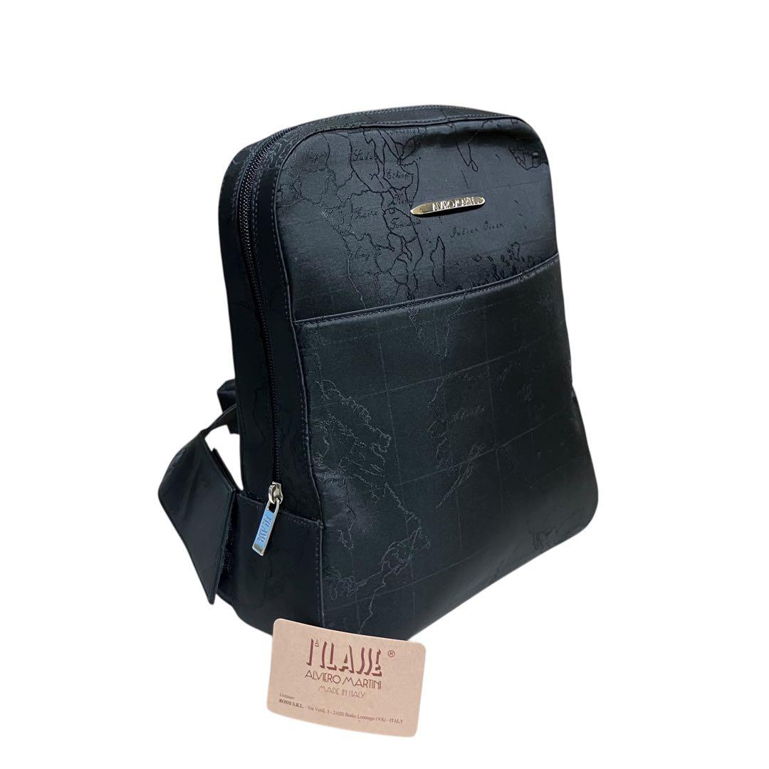 激レア✨ALVIERO MARTINI プリマクラッセ 黒地図 ショルダーバッグ