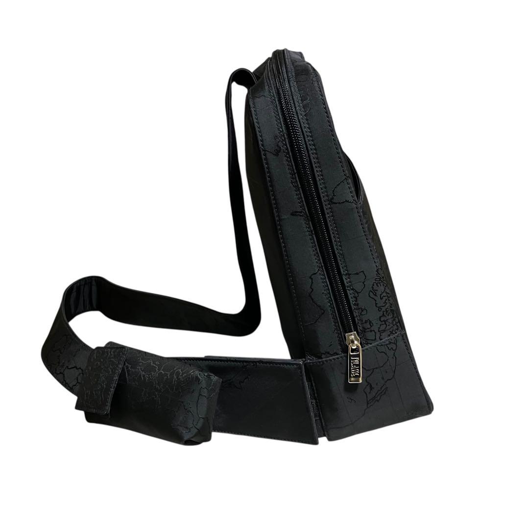 激レア✨ALVIERO MARTINI プリマクラッセ 黒地図 ショルダーバッグ