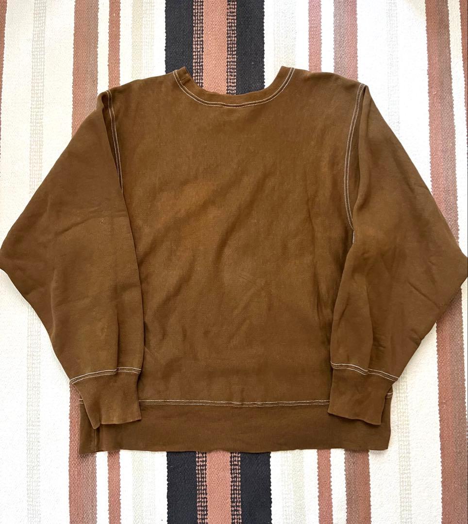 【希少】80s Champion リバースウィーブ トリコタグ 後染めブラウン