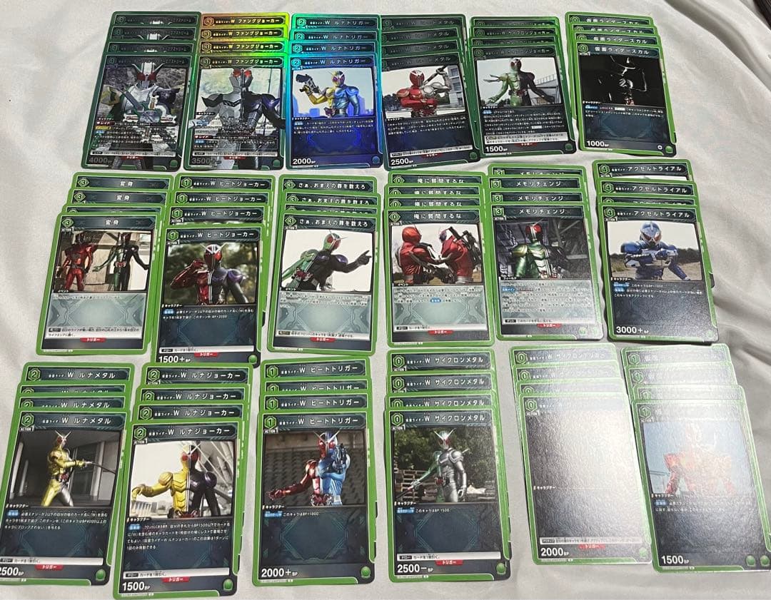 ユニオンアリーナ　仮面ライダー　Vol.2 W ダブル　緑4コン　セット　デッキ