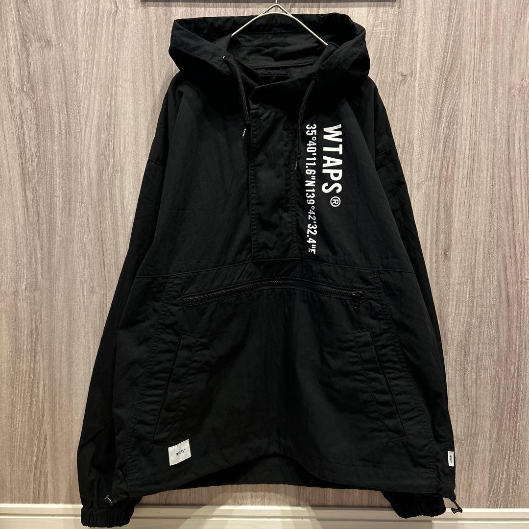 【美品】WTAPS 高級アノラックナイロンジャケット ハーフジップパーカー 古着