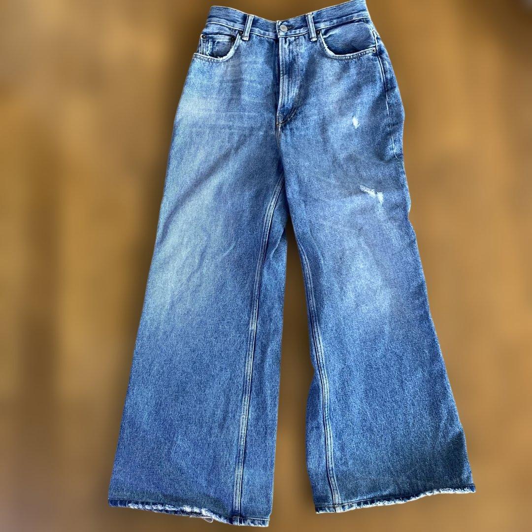 Acne Studios ワイドレッグ デニムパンツ EUR 26 30