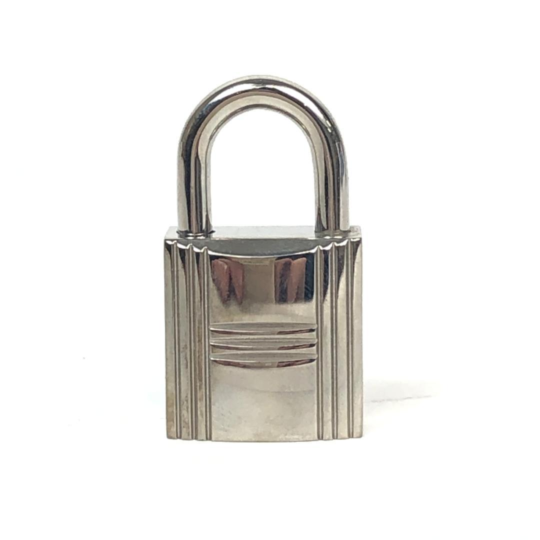 11F133 エルメス カデナ 南京錠 鍵 キー 2本 107番 シルバー 銀