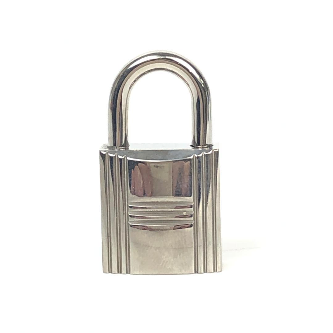 11F133 エルメス カデナ 南京錠 鍵 キー 2本 107番 シルバー 銀