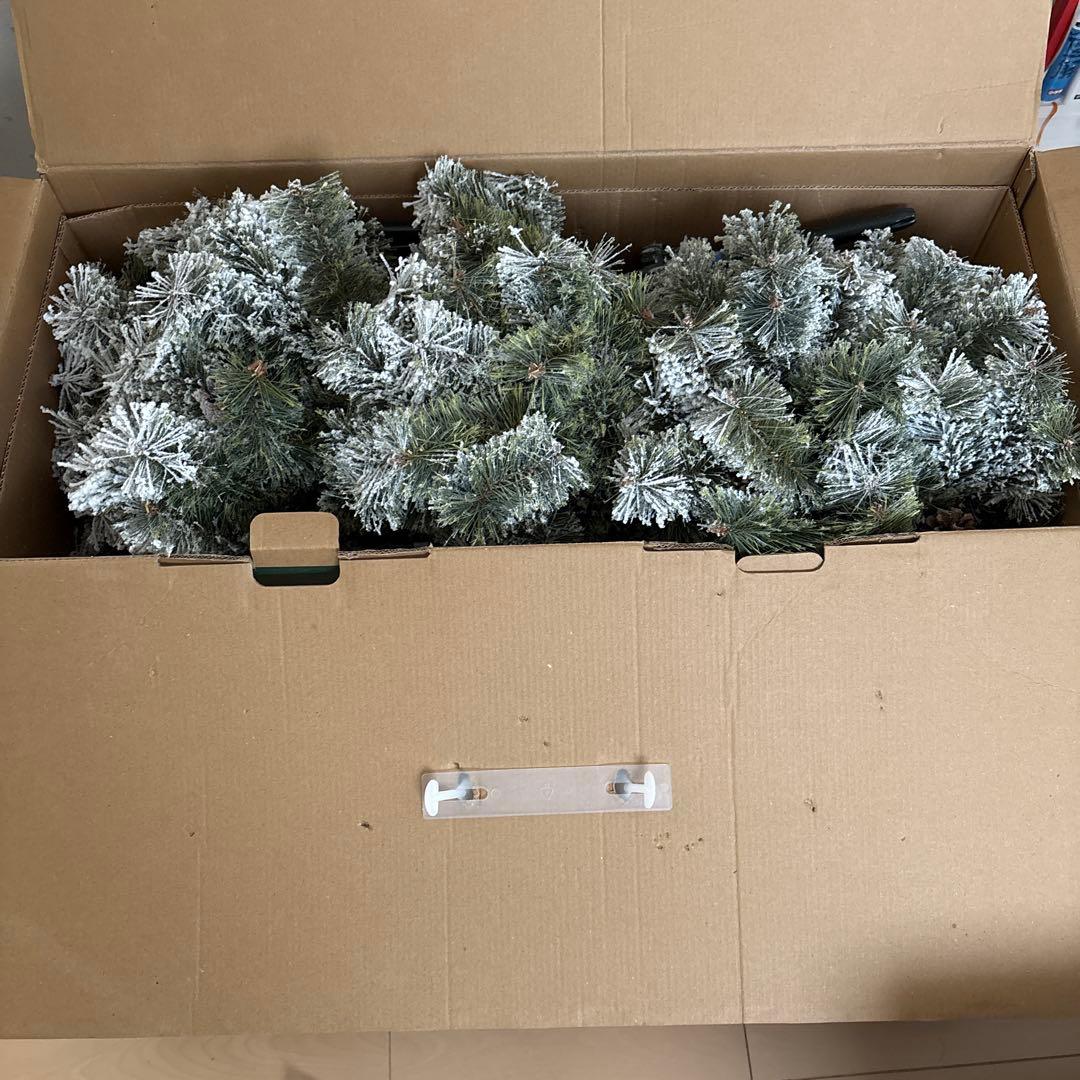 studio CLIP スノークリスマスツリー 150cm 松ぼっくりつき