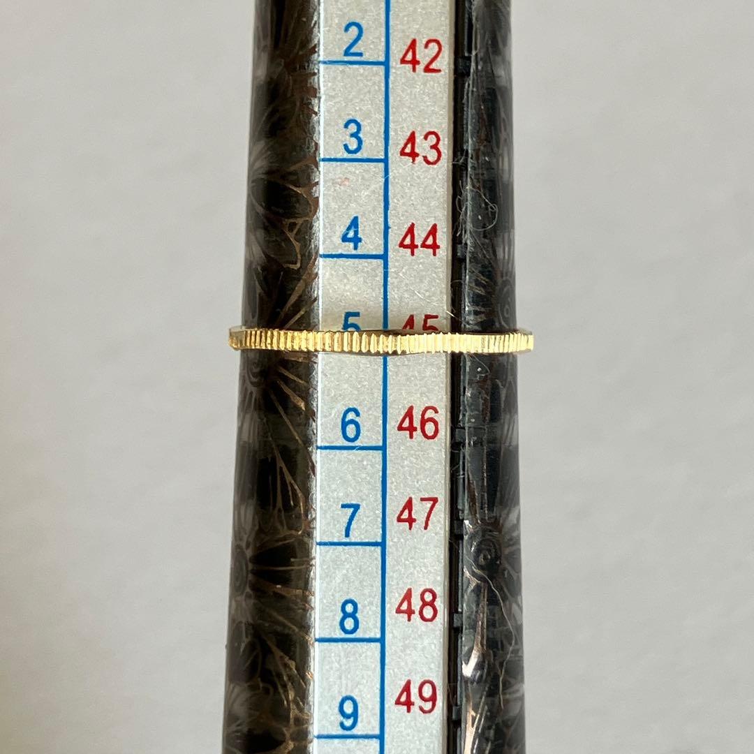K18 18金　5号　リング　12