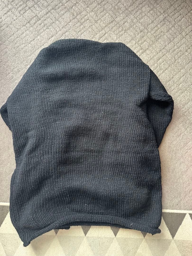 エクアドルニット ロールネック ネパール製　デイジー　花