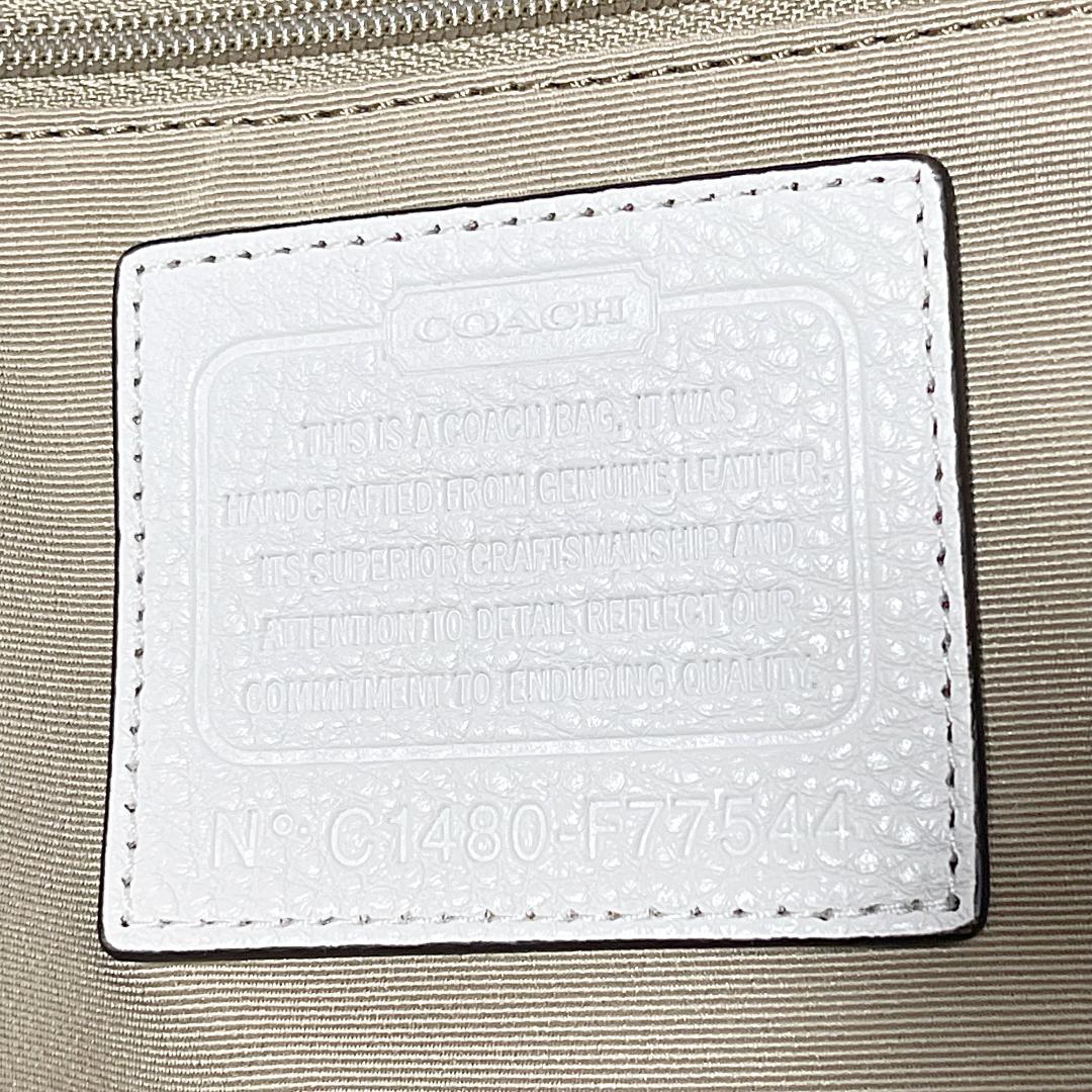 未使用 COACH コーチ レザー ボストンバッグ ホワイト 2way
