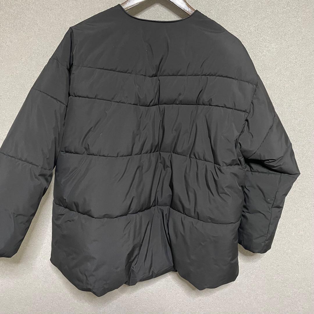 アダムエロペ　美品　テントシルエット　ダウンライク　中綿ジャケット　ブラック　黒