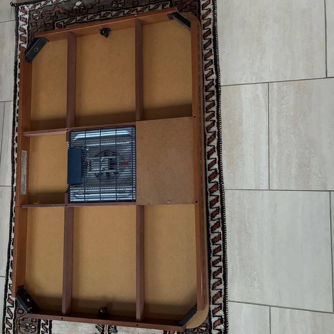 木製長方形電気こたつ 120×80×38㎝ DAIKEN製　送料8600円込み