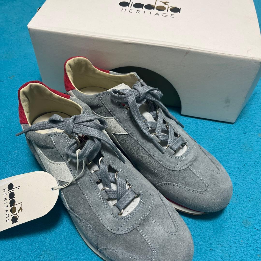 diadora Heritage スニーカー グレー/レッド　イタリア