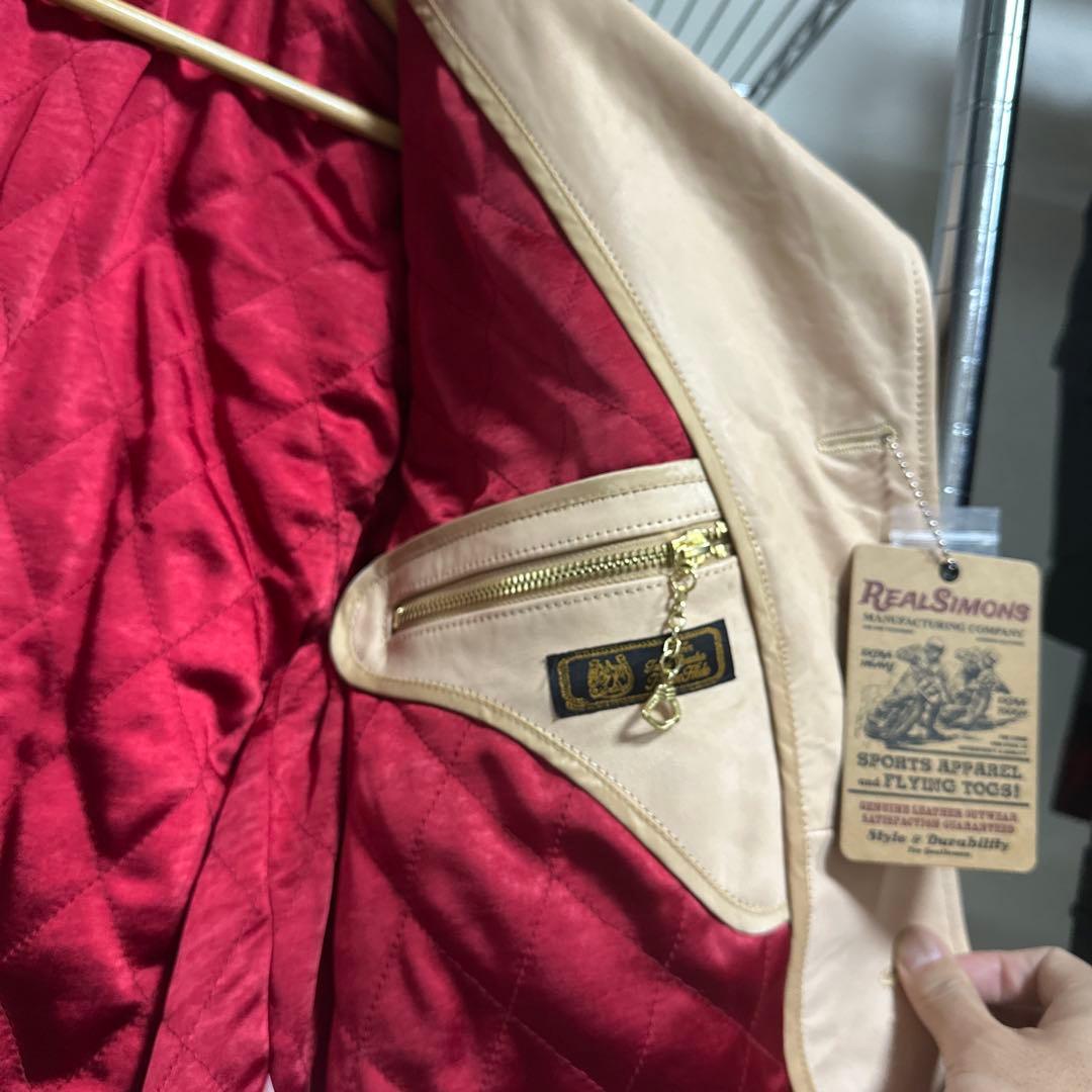 1940年代風 机车ジャケット 馬革フルベジ 1.1-1.2mm L