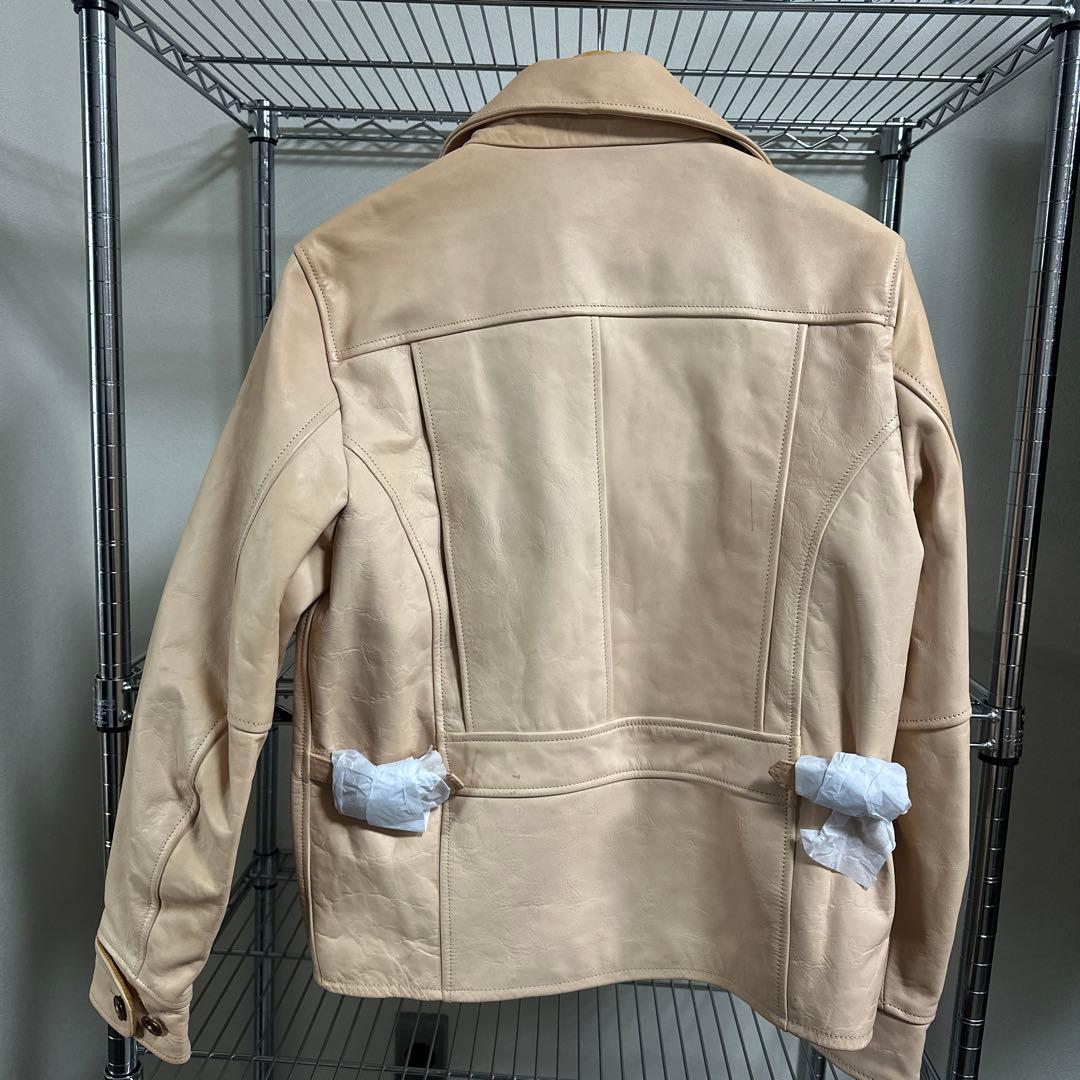 1940年代風 机车ジャケット 馬革フルベジ 1.1-1.2mm L