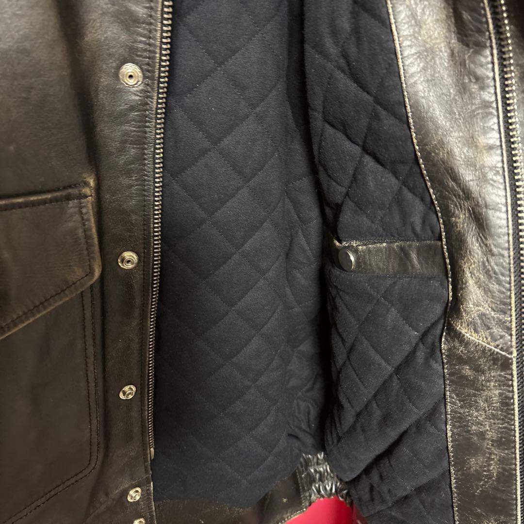 DIESEL レザージャケット ブラック　グレン　マーティンス