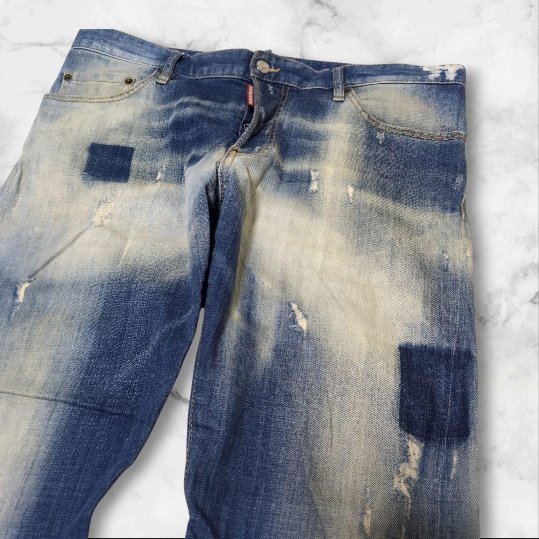 希少✨ディースクエアード sexy twist jean デニム 緑パッチ 52