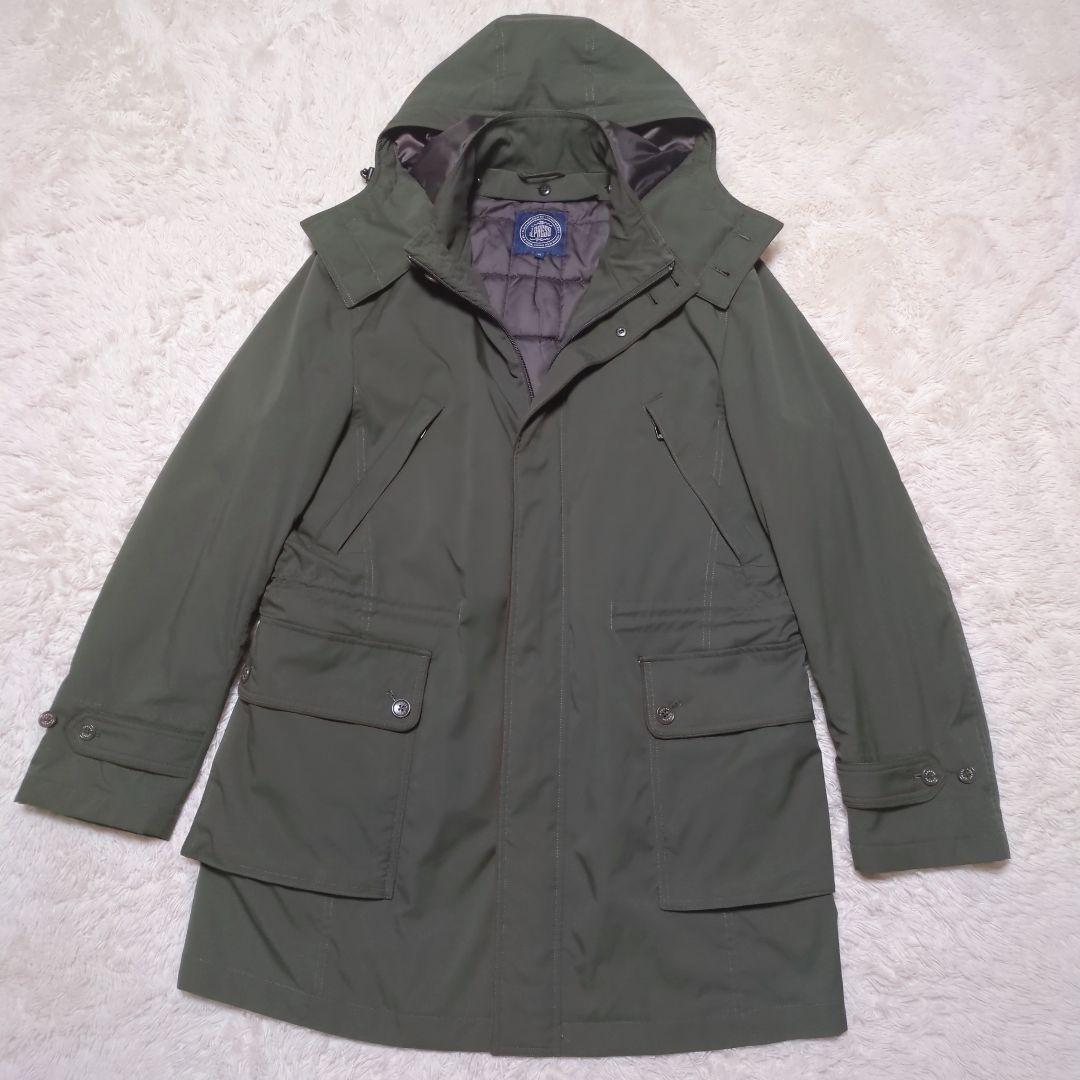 極美品！J.PRESS　ロングモッズコート　LLサイズ　ライナー付き　カーキ