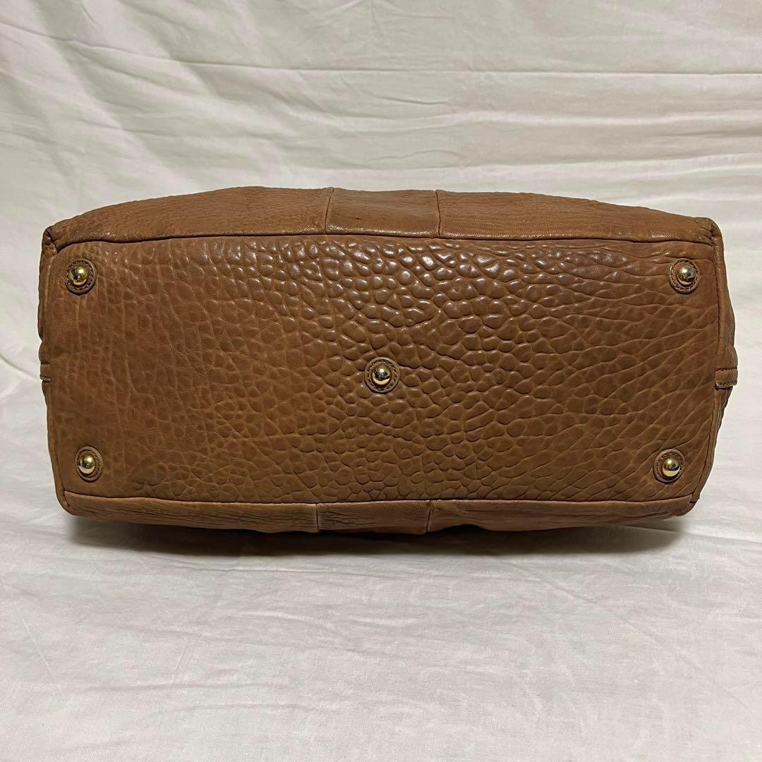 イヴサンローラン イージー Yモチーフ ボストンバッグ レザー ブラウン 899