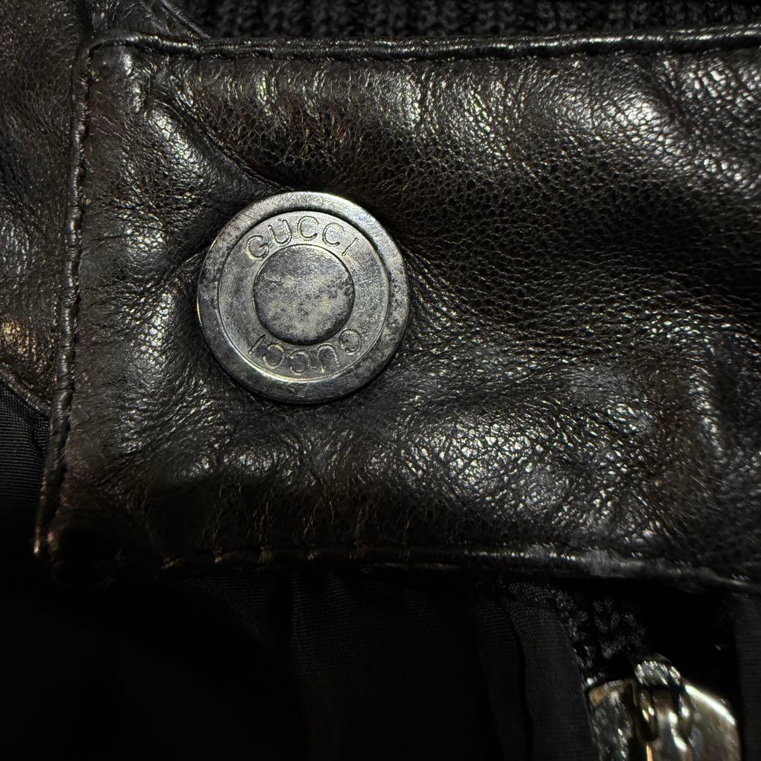 GUCCI 長袖リブニット　ブラック