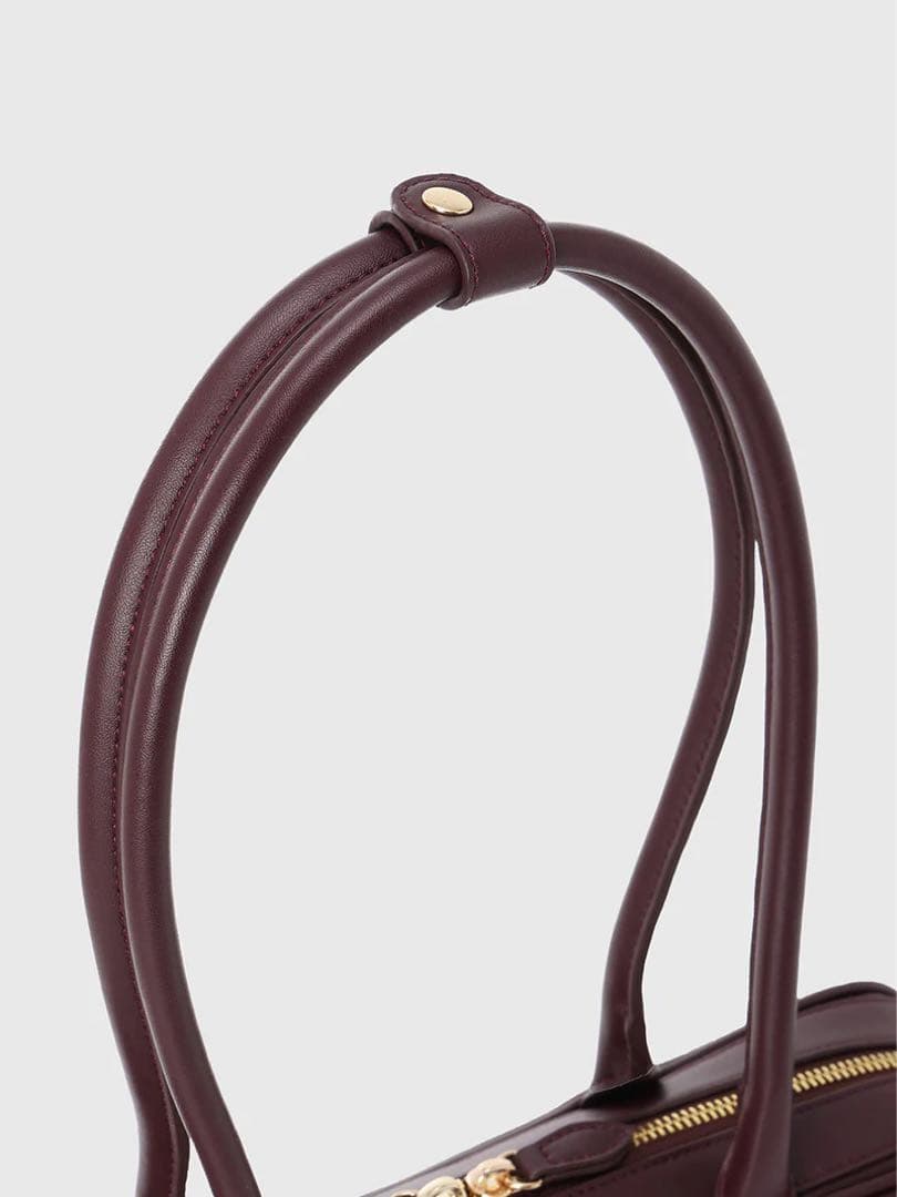 anuans プレーンボストンバッグ