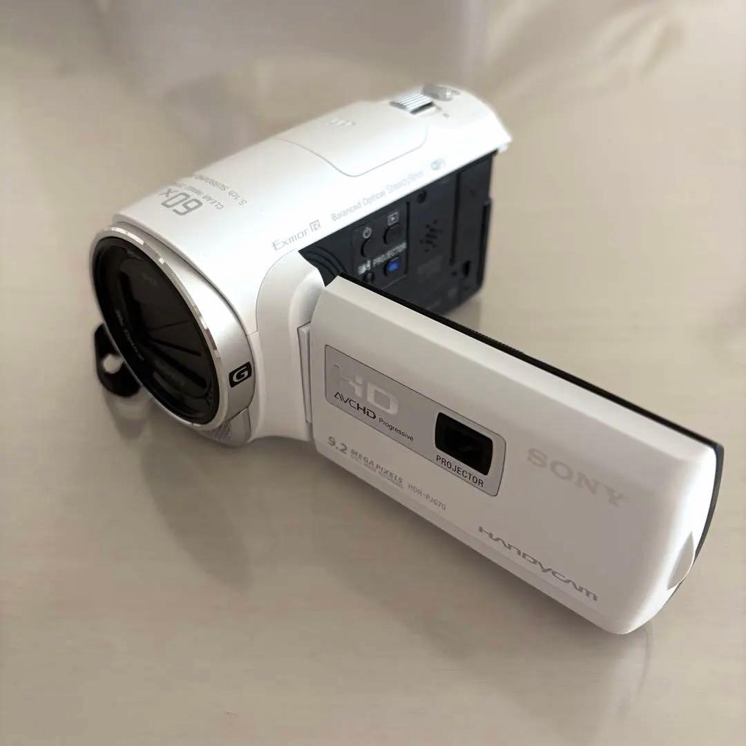 ○まみえもん○SONY HDR-PJ670 ホワイト