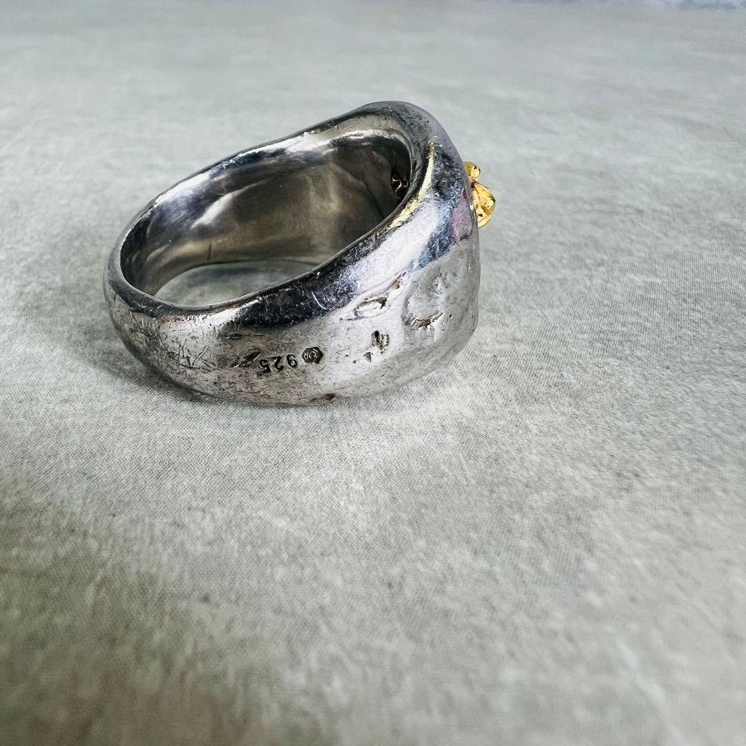 カレライカレラ パンサー 18号 ユニセックス SV925 K18 リング