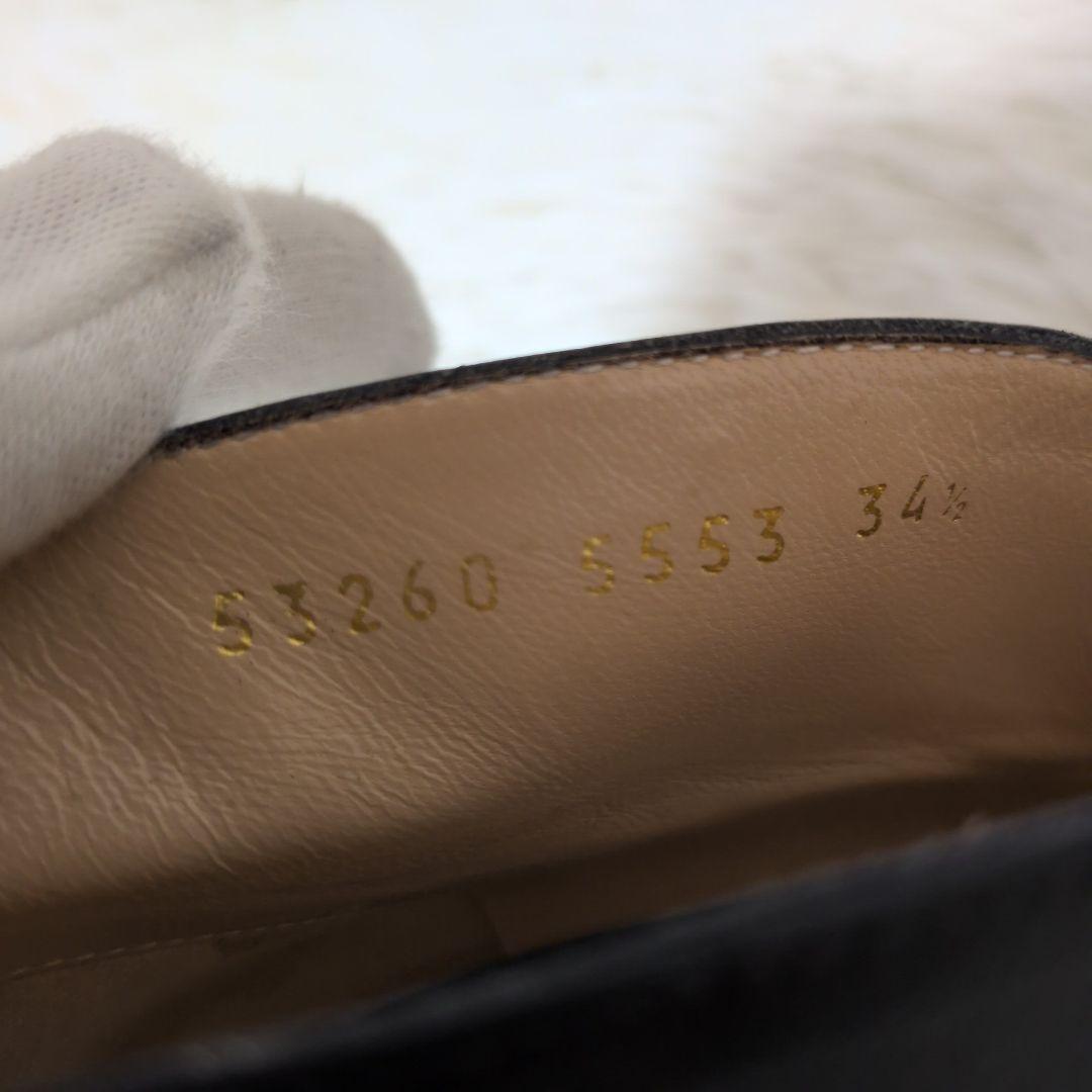 【極美品】Gianvito Rossi オープントゥヒールパンプス 黒 22cm