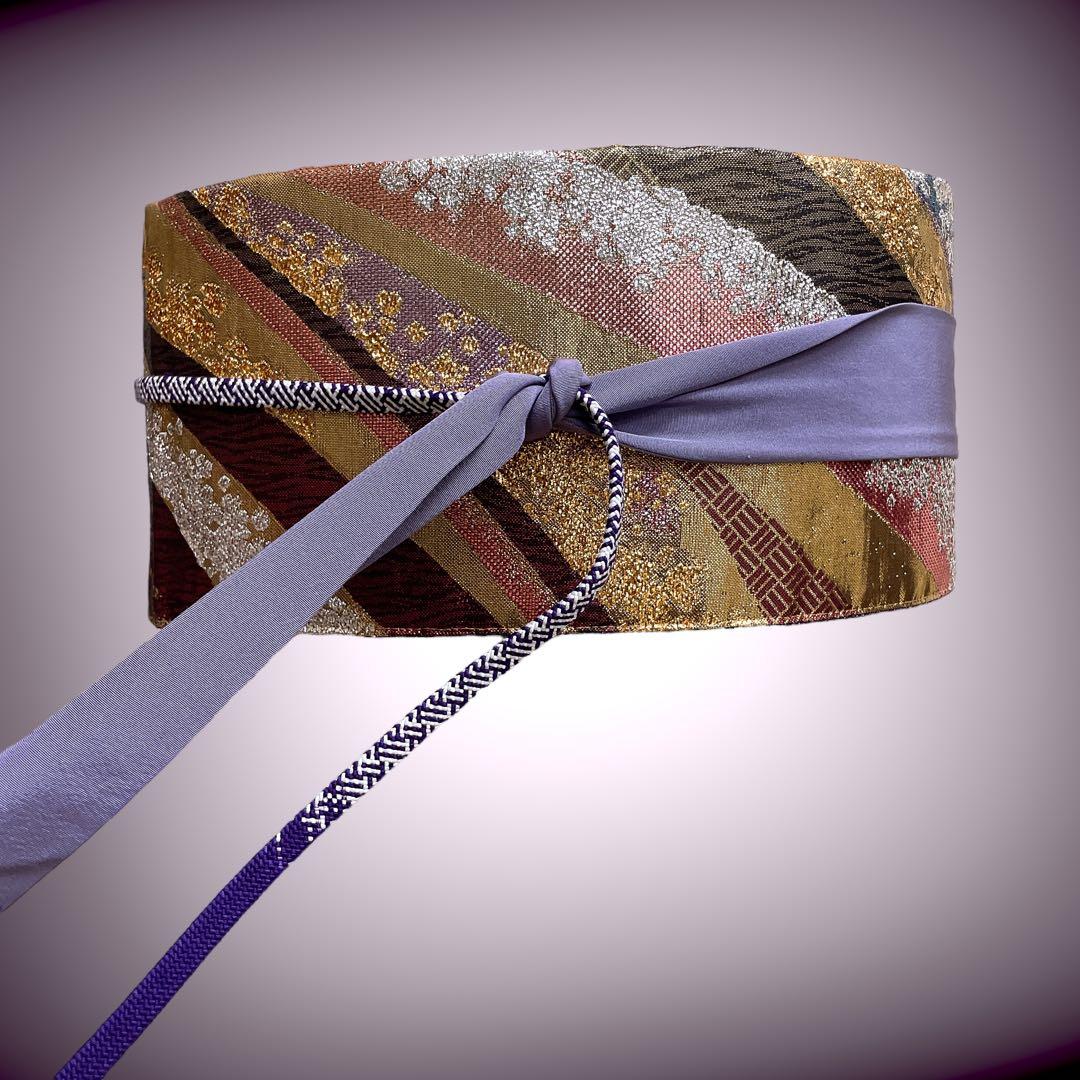 ラメ糸煌めく キラキラ サッシュベルト リボン W55〜75cm J70903