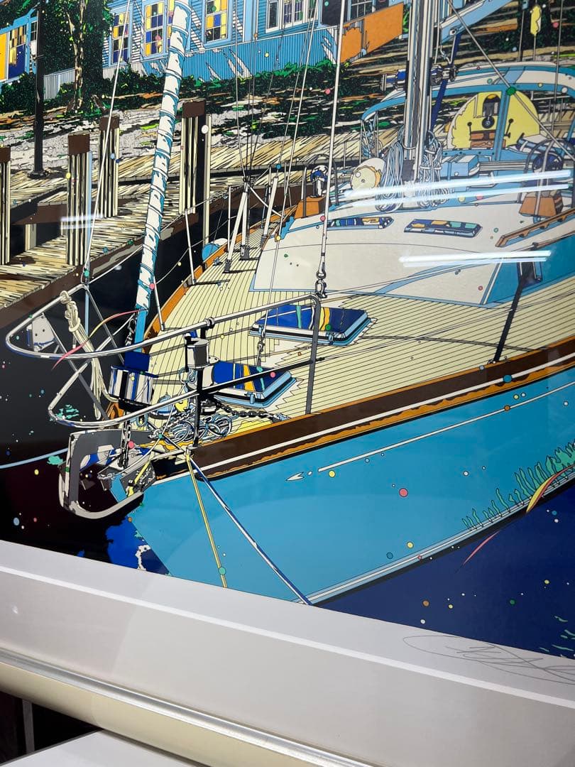 鈴木英人　「果てしなき君の旅」 シルクスクリーン　サイン入り　ED134/200